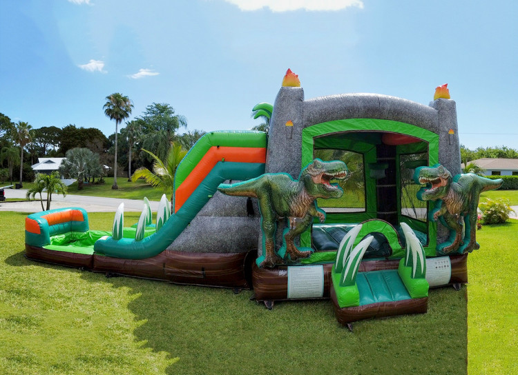 Dino Dive XL Bounce House With Dual Slides (Wet) - A&B Bounce Party ...