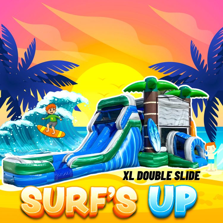 Surfs Up XL Bounce House Dual Slides Wet/dry - A&B Bounce Party Rentals ...